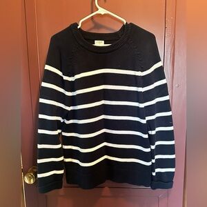 J. Crew Blue and White striped sweater